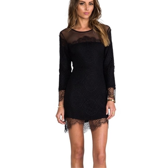 For Love and Lemons black mini dress - Picture 2 of 8